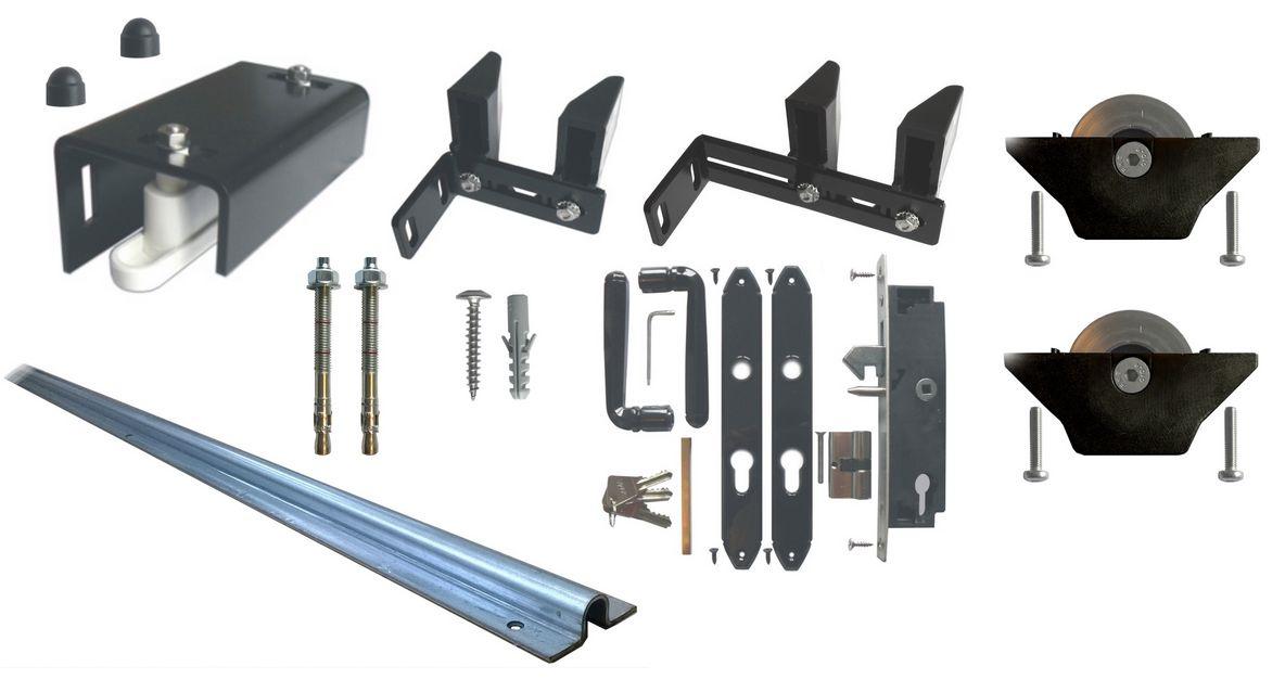 accessoire coulissant rail de guidage roulettes platine de guidage