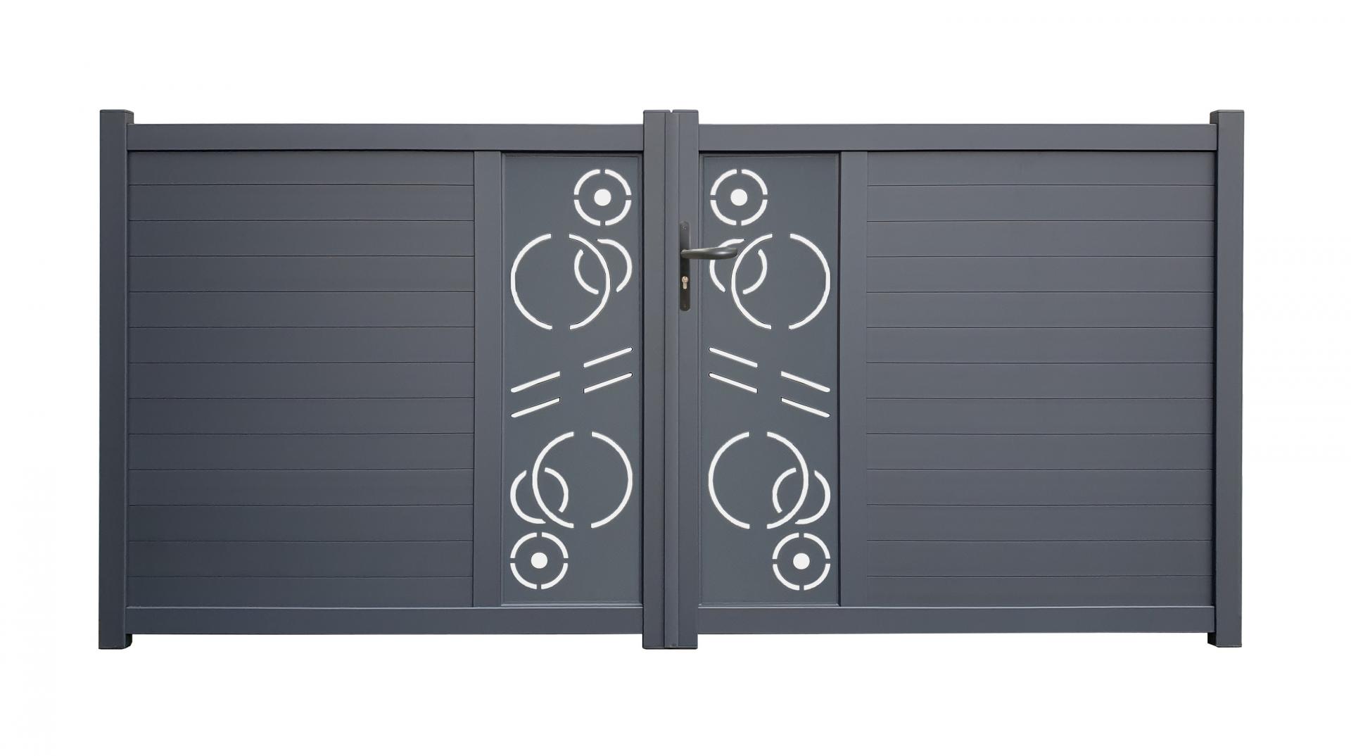 Portail aluminium battant