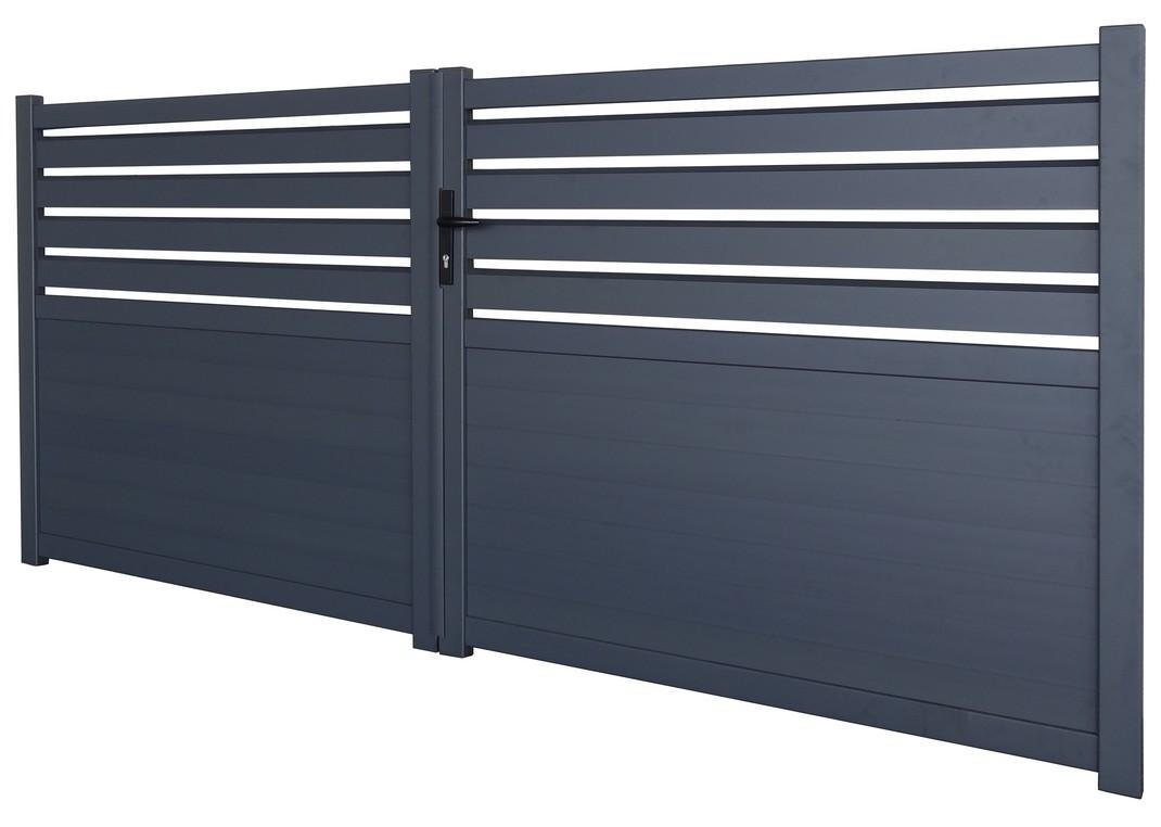 portail Cambridge 3m vendu avec accessoires de pose